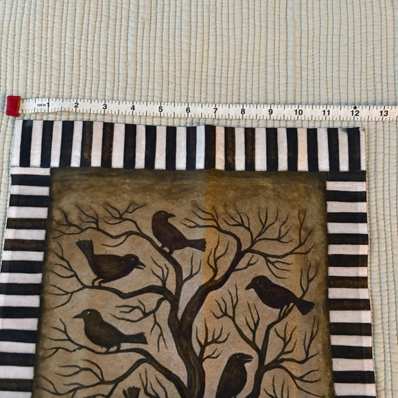 Halloween Yard Flag Banner Black Birds Double Sided Spooky - Picture 2 of 7